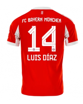 Billige Fotballdrakt Bayern Munich Luis Diaz #14 Replika Hjemmedrakt 2025-26 Kortermet Billige Fotballdrakt Bayern Munich Luis Diaz #14 Replika Hjemmedrakt 2025-26 Kortermet